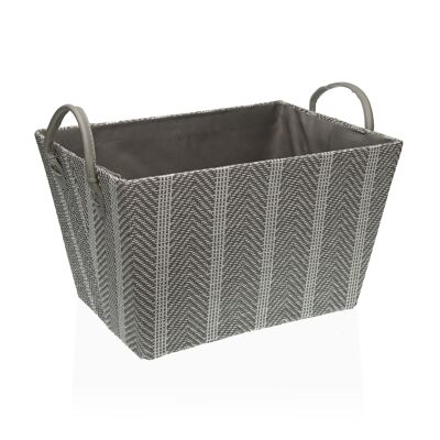 WHITE AND GRAY BASKET 19485546