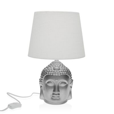 SILVER BUDDHA HEAD LAMP 20080052