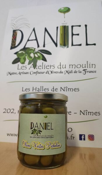 Olives Vertes Picholine de France stérilisées 250gr 1