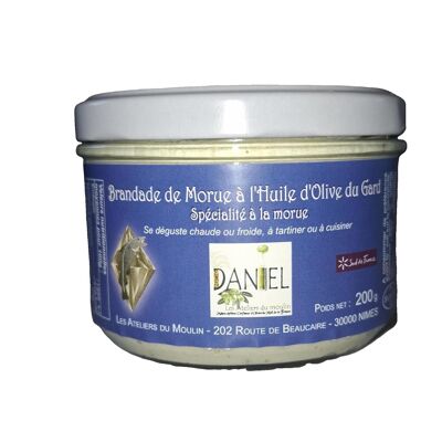 Brandade de morue à l'huile d'olive du Gard 200gr