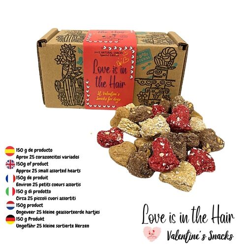 San Valentin Mini Cookies Box - Love is in the Hair