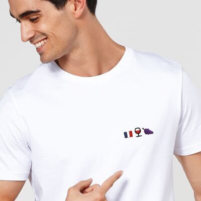 French Wine men's t-shirt (embroidered)