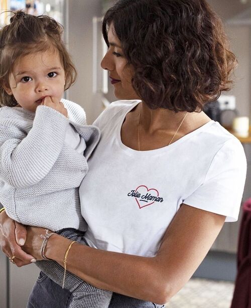 T-shirt femme Jolie maman (brodé)