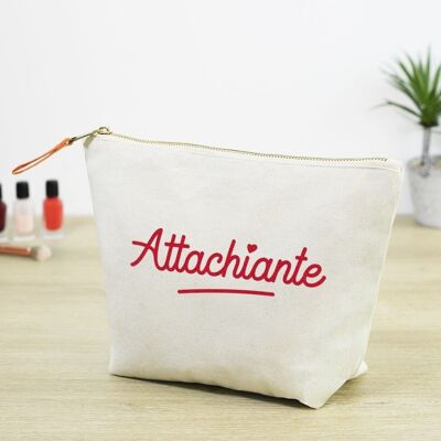 Attachiante women's pencil case (velvet effect)