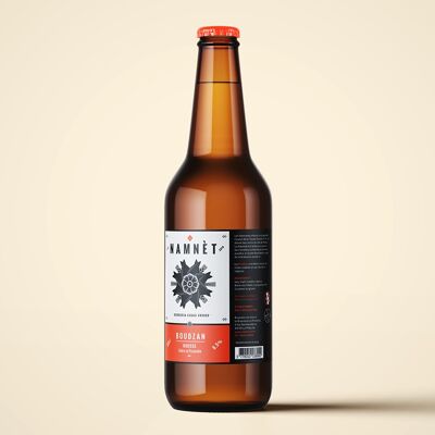 BOUDZAN Cerveza artesanal de regaliz amarga fuerte