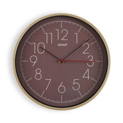 BROWN WALL CLOCK ACB MADE 20551110