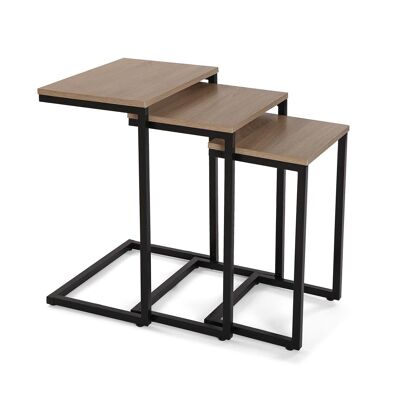 SET OF 3 INDUSTRIAL TABLES 20880086