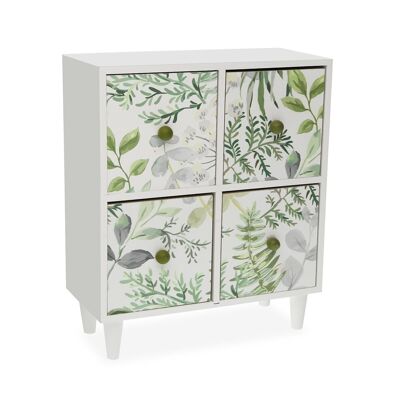 WHITE JEWELRY BOX 4 DRAWERS LIME 21920077