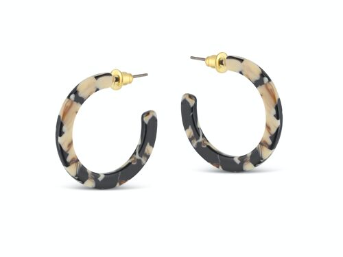 Emily Tiny Hoop Resin Earrings 2317