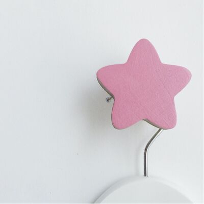 PRETTY IN PINK STAR WALL HOOK