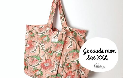 Kit créatif : Je Fabrique mon Sac XXL - Coloris Rose Indien