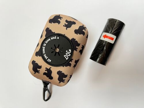 Springer Spaniel Personalised Poo Bag Dispenser Soft Touch Neoprene with FREE Poo Bags
