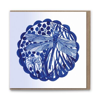 BWC102 Dragonfly Blank Greetings Card Eco Luxury River
