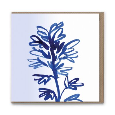 WDC115 Artful Bloom Blank Greetings Card Eco Luxury Wildflower Flower