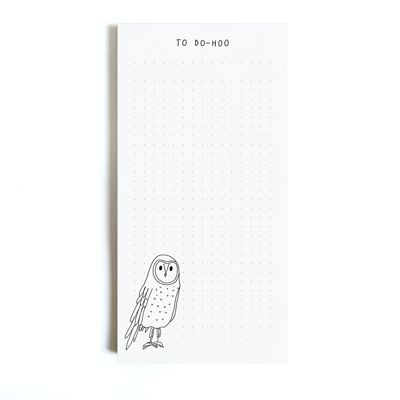 Notepad Owls To-Do-Hoo