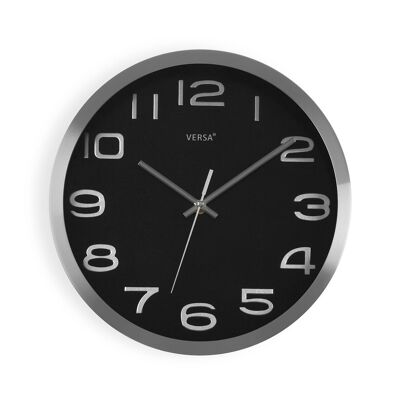 RELOJ ALUMINIO NEGRO 30CM 20550183