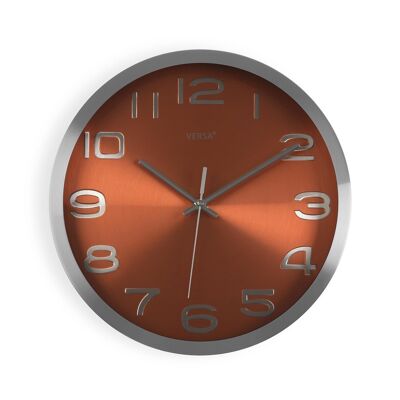 ORANGE ALUMINUM CLOCK 30CM 20550185