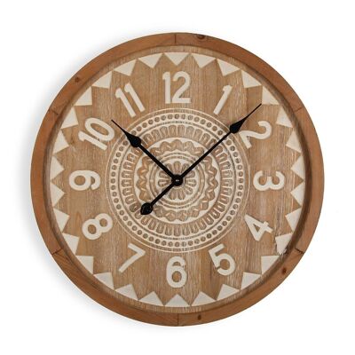 HORLOGE MURALE EN BOIS 60 CM 21110302