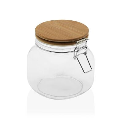 GLASS JAR/BAMBOO LID 750 21250019