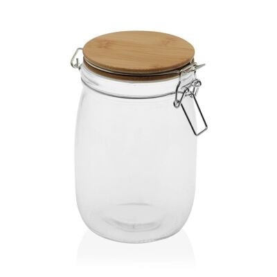 TARRO CRISTALC/TAPA BAMBU 1000 21250022