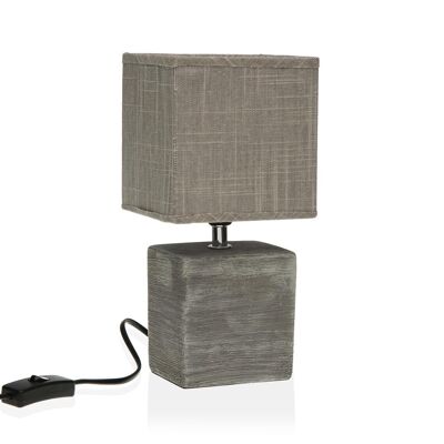 GRAY CUBE TABLE LAMP 21500074