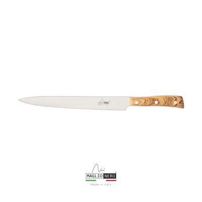 Narrow kitchen knife 25 Rivets OLIVE