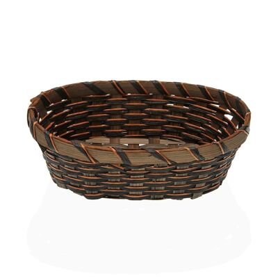 BLACK AND ORANGE BRAIDED BASKET 22040051