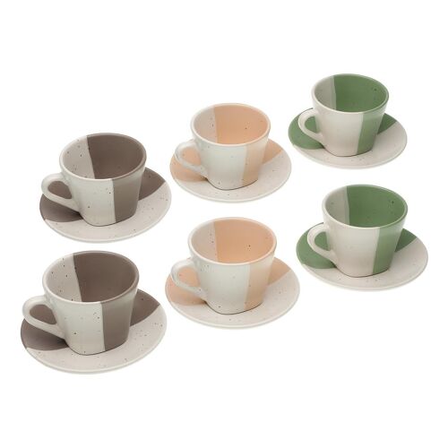 SET 6 TAZAS TÉ C/PLATO CLARA 22090079