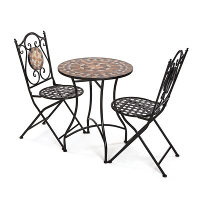 ENSEMBLE TABLE ET 2 CHAISES IKARO 22200032