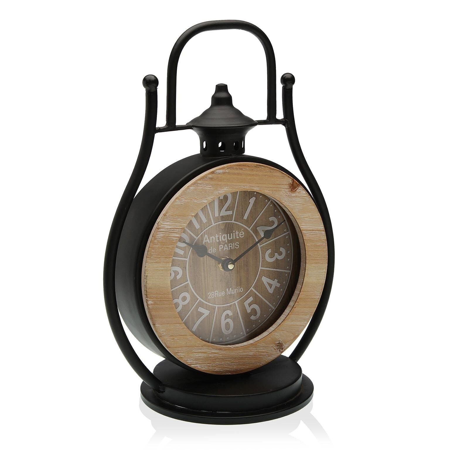 OROLOGIO DA TAVOLO ACB/LEGNO 26CM 18190893