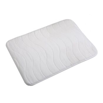 TAPIS DE SALLE DE BAIN FERNIE BLANC 21880106 1