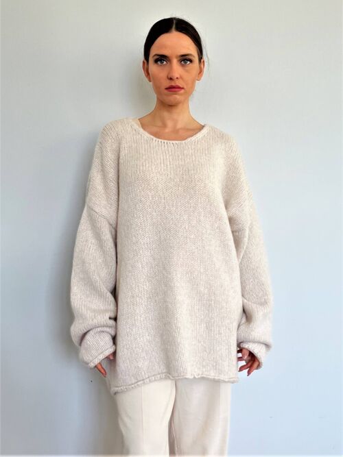 Oversize fit merino wool sweater - Bio Virgin