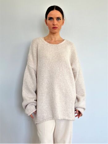 Pull coupe oversize en laine mérinos - Bio Virgin 1