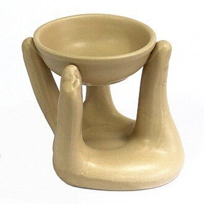 Helping Hands Oil Burner - Tan