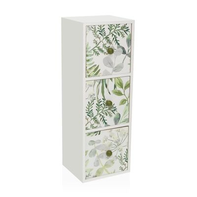 WHITE JEWELRY BOX 3 DRAWERS LIME 21920079