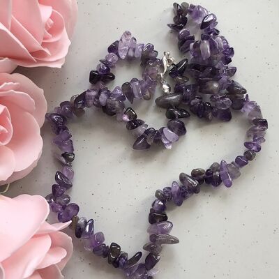 Amethyst Chipstone Necklace