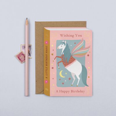Pegasus Book Kid's Birthday Card   Children's Birthday Card
