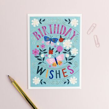 Carte de souhaits d'anniversaire carte d'anniversaire femme cartes pour elle 1