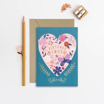 Carte Anniversaire Amour Coeur Carte Anniversaire Femme Anniversaire 1