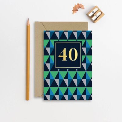 Alter 40 Geburtstagskarte für Männer Geburtstagskarte für Ihn