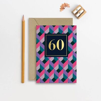 Alter 60 weibliche Geburtstagskarte Geburtstagskarte für sie