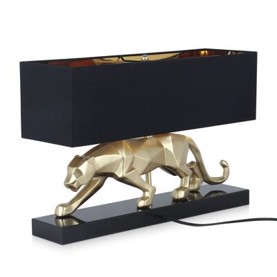 ADM - Lampada 'Pantera sfaccettata' - Colore Oro - 35 x 50 x 15 cm