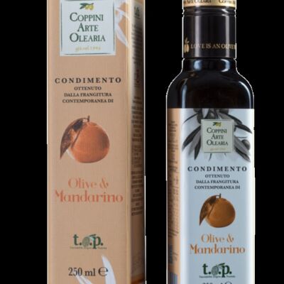 Condimento Olive & Mandarino - Olio al mandarino marzuddu - cartone de 6 botellas de 250 ml