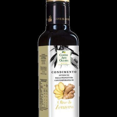 Condimento Olive & Zenzero - olio allo zenzero - Karton mit 6 Flaschen zu 250 ml