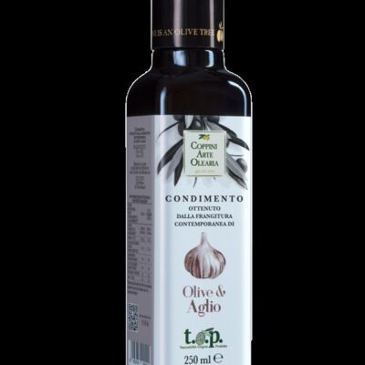 Condimento Olive & Aglio - Olio all'aglio - carton de 6 bouteilles de 250 ml