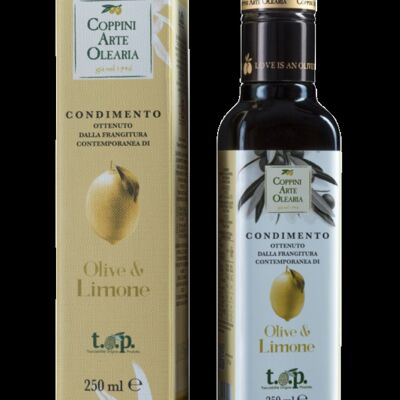 Condimento Olive & Limone - Olio al limone - confezione da 6 bottiglie da 250 ml