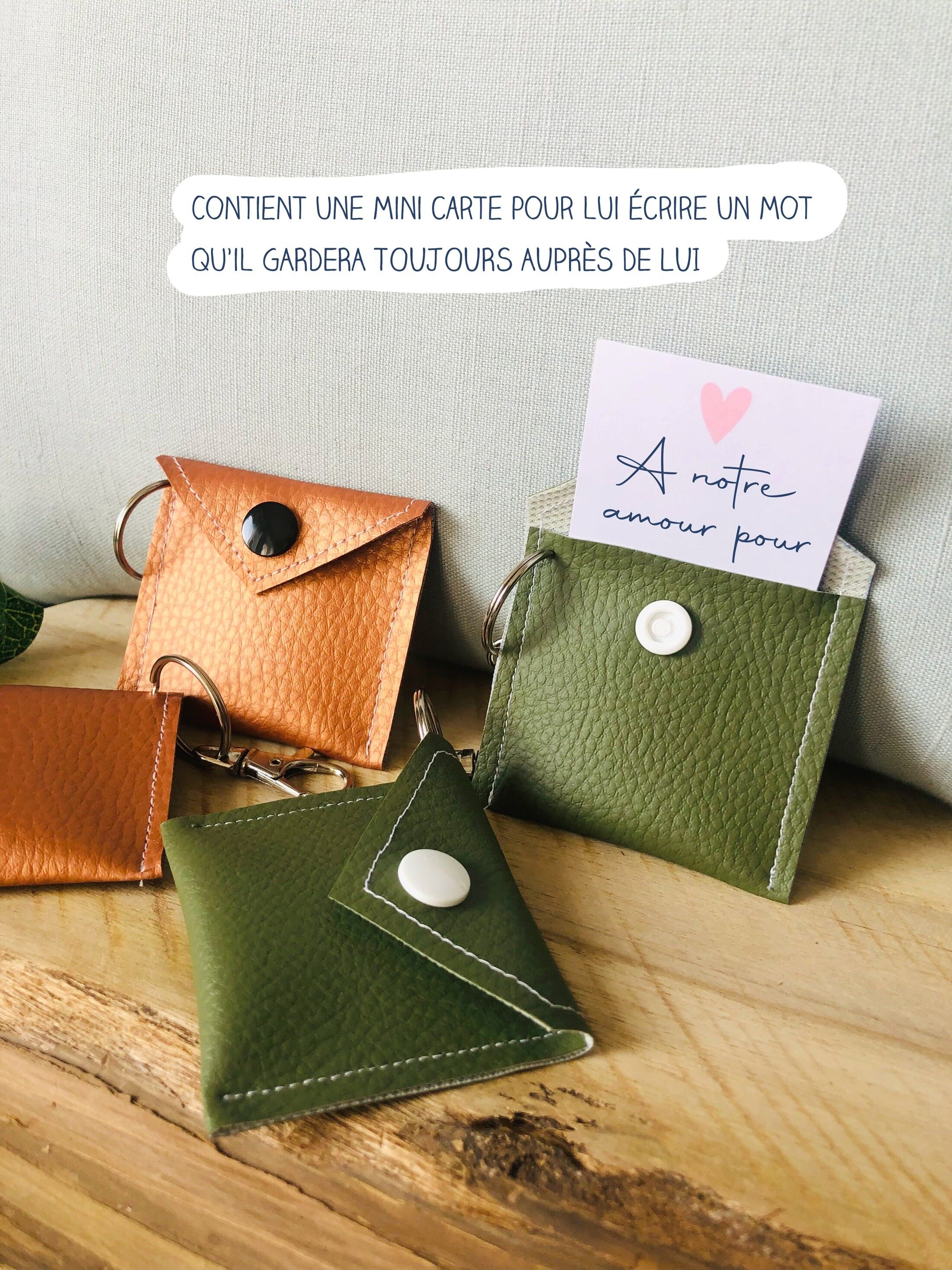 Schlüsselanhänger aus Kunstleder für Herren - Valentinstag