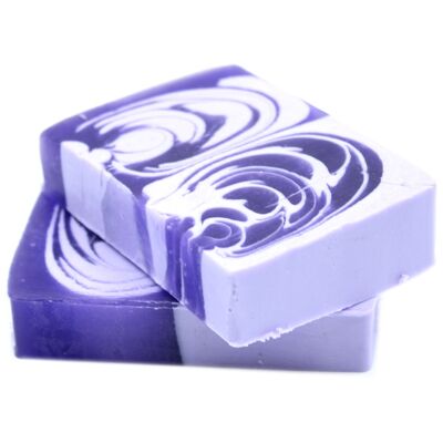 Handcrafted Patterned Soap - Lilac