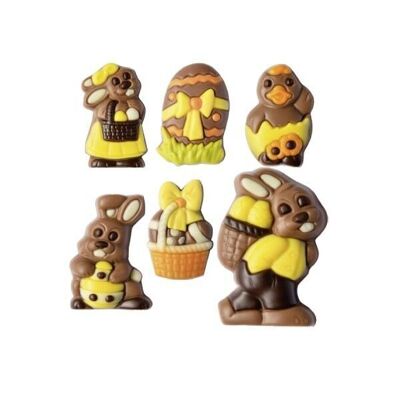 BULK ASSORTED EASTER CHOCOLATE FIGURINES - Bulk of 200 pieces