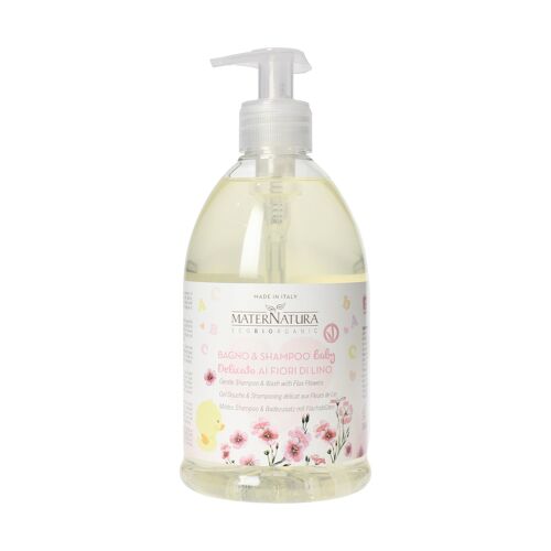 BABY Gentle shampoo & wash with flax flowers